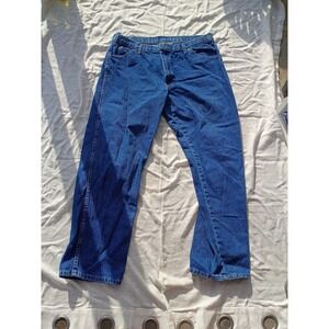 Dickies Jeans RN20697 Mens 38x32 Medium Wash Blue Denim Work Wear Cotton Stretch